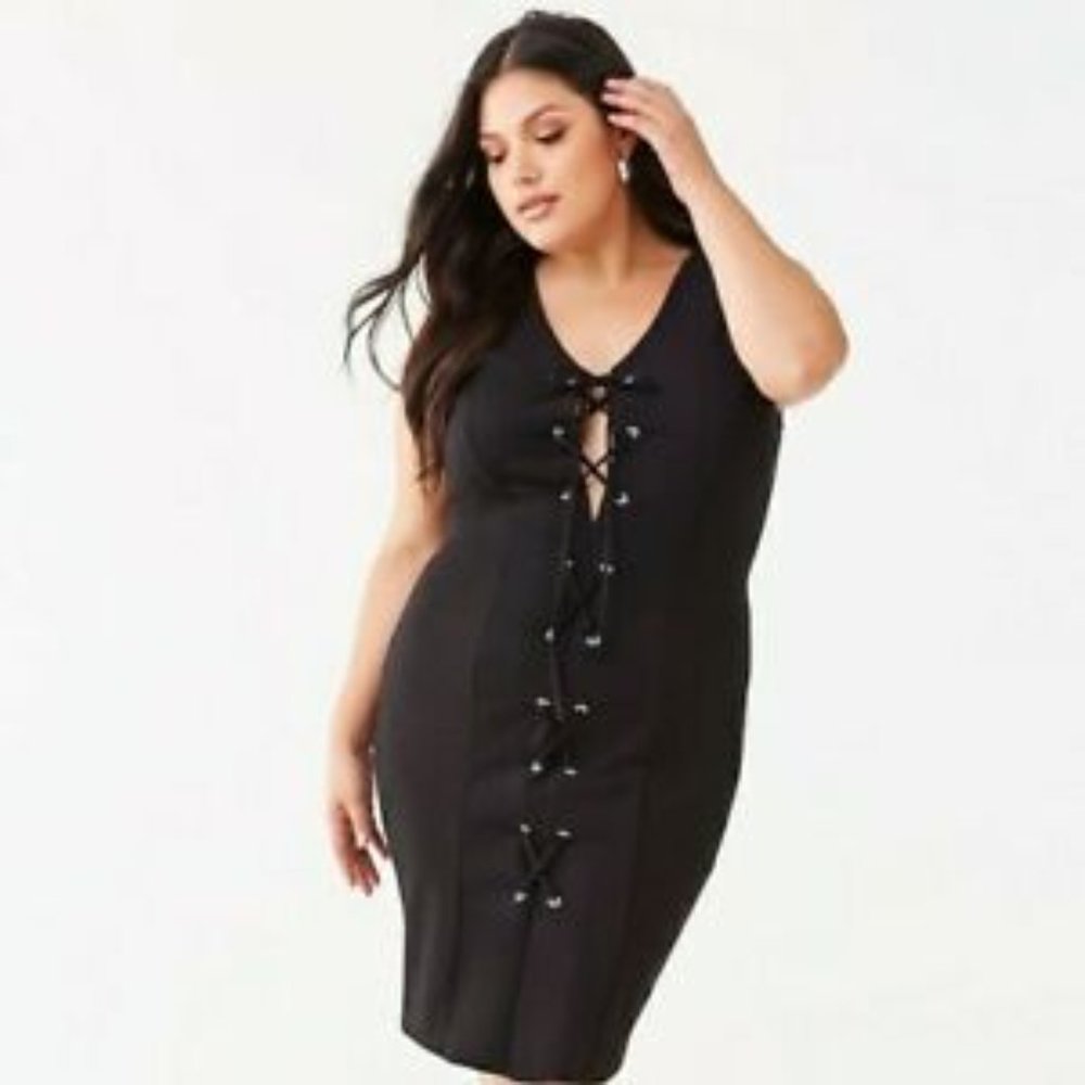 Lace up Bodycon Dress